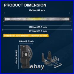 Offroad Car LED Light Bar 22/32/42/52 Inch+2x 4 Work Lights+Wiring Harness Kit