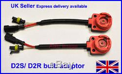 Pair D2s D2r Hid Xenon Bulb Holder Harness Cable Wire Connector Socket Adaptor