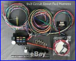 Rebel Wire 12 Volt Wiring Harness, 9+3 Circuit Universal Kit, Made in the USA