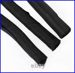 Self Closing Braided Cable Sleeving Black 5mm-60mm Wire Harness, Auto, Sheathing