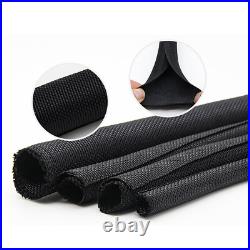 Self Closing Braided Cable Sleeving Black 5mm-60mm Wire Harness, Auto, Sheathing