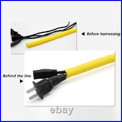 Self Closing Braided Cable Sleeving Black 5mm-60mm Wire Harness, Auto, Sheathing