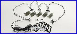 Smoked Lund Visor Cab Moon Sun Lens Kit Lenses / Gaskets & LED Wiring Harness