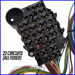 Speedway 22 Circuit Universal Street Rod Wiring Harness with Detailed Instructions