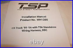 Standalone Wiring Harness For Drive-by-cable Ls1 With T56 Manual Transmission