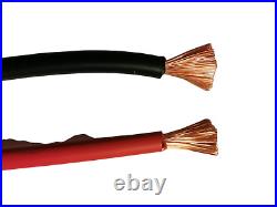 Tri rated 16mm 110 Amp Battery welding Cable Wire Red&Black Free Copper Lugs