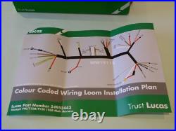Triumph T90 T100 T120 Tr6 1968 Genuine Lucas Wiring Harness Loom Lu54953443