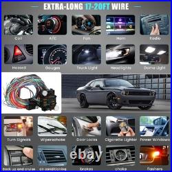 Universal 21 Circuit Wiring Harness Kit, Universal Extra Long Wire 21 Circuit