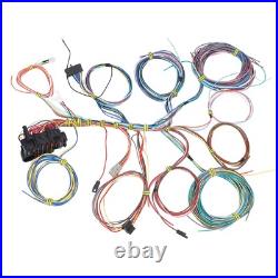 Universal 22 Circuit Wiring Harness Kit With Fuse And Installation Instructions