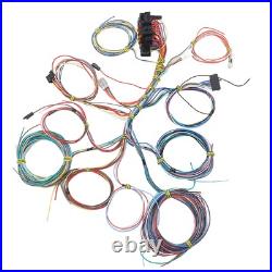 Universal 22 Circuit Wiring Harness Kit With Fuse And Installation Instructions
