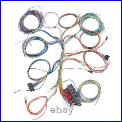 Universal 22 Circuit Wiring Harness Kit With Fuse And Installation Instructions