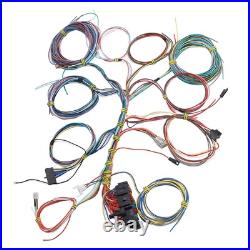 Universal 22 Circuit Wiring Harness Kit With Fuse And Installation Instructions