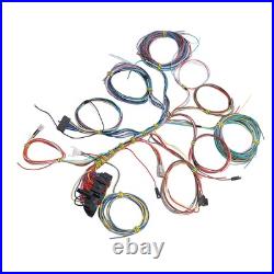 Universal 22 Circuit Wiring Harness Kit With Fuse And Installation Instructions