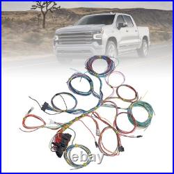 Universal 22 Circuit Wiring Harness Kit With Fuse And Installation Instructions