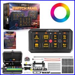 Universal 8 Button Touch Switch Panel For 4x4 Truck Van Boat 12-24V Aluminium