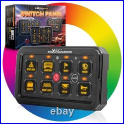 Universal 8 Button Touch Switch Panel For 4x4 Truck Van Boat 12-24V Aluminium