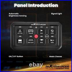 Universal 8 Button Touch Switch Panel For 4x4 Truck Van Boat 12-24V Aluminium