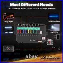 Universal 8 Button Touch Switch Panel For 4x4 Truck Van Boat 12-24V Aluminium