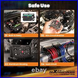 Universal 8 Button Touch Switch Panel For 4x4 Truck Van Boat 12-24V Aluminium