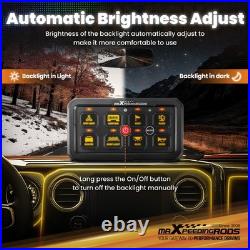 Universal 8 Button Touch Switch Panel For 4x4 Truck Van Boat 12-24V Aluminium