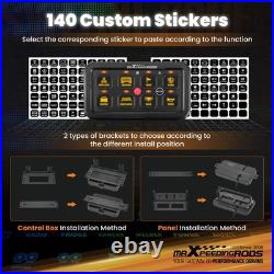 Universal 8 Button Touch Switch Panel For 4x4 Truck Van Boat 12-24V Aluminium