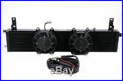 Universal Supercharger Heat Exchanger with Fans & Plug & Play Wiring Harness NEW