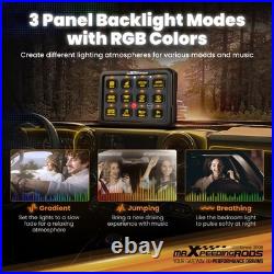 Universal Touch Switch Panel 12 Gang For Car Pickup UTV ATV Boat RGB 960W 12V