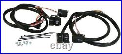 Up To 16 Ape Hanger Handlebar Wiring Harness With Black Switches Harley 96-06