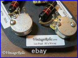 Upgrade Wiring Kit vintage 1950s. 022 uF Bumblebee Caps CTS fit Gibson Historic