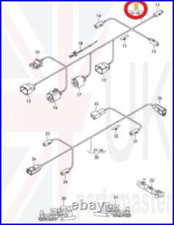 Vw Passat CC 12-16 Genuine Rear Trunk Wiring Harness With Reversing Camera