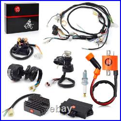 Wire Wiring Harness Ignition Coil Left Handlebar Switch Igniter CDI Relay Rectif