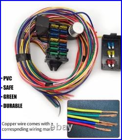 Wiring Harness 14 Circuit Universal, Circuit Wiring Harness Kit 14 Fuse for St