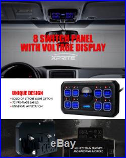 Xprite Universal Cars 8 Switch Box Pod Panel Wiring Harness Kit Control system